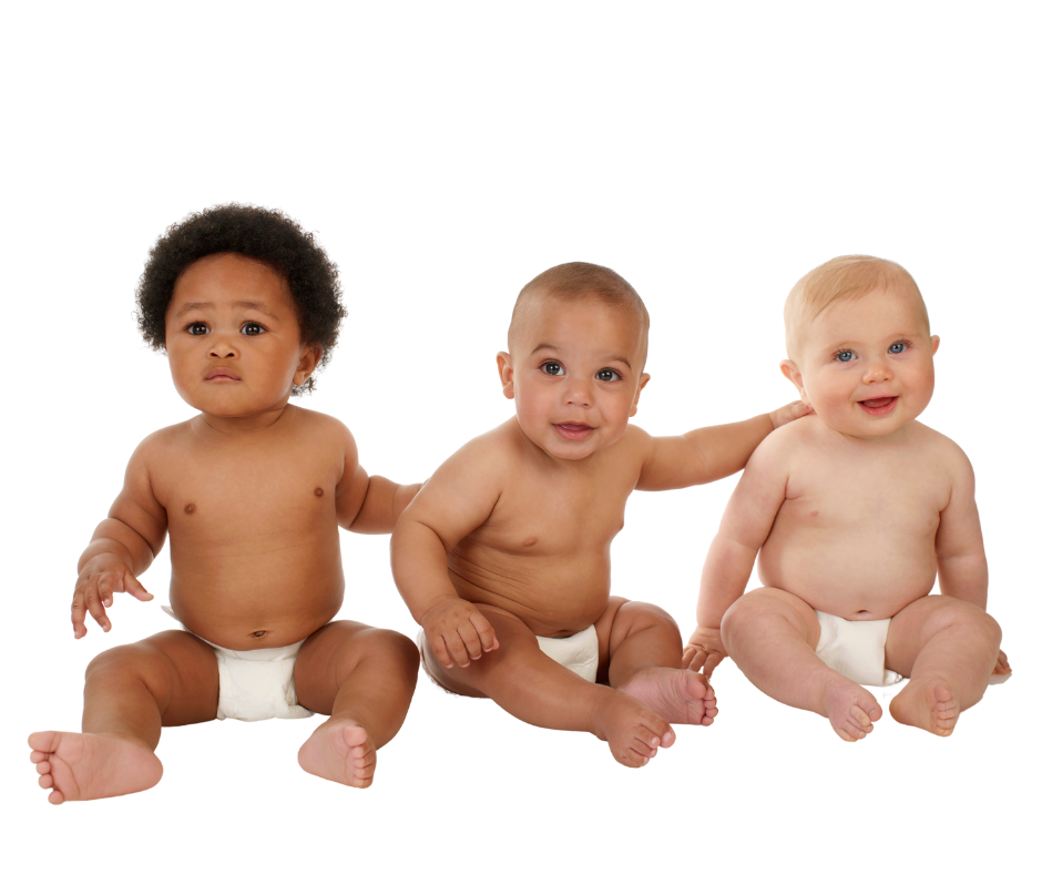 three babies